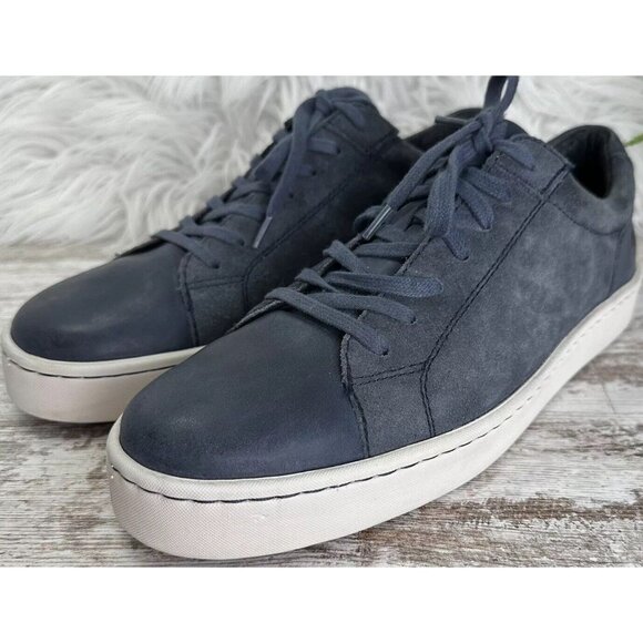 Born Men's Jib Sneakers Size 10.5 Flag Navy Combo Suede Leather Upper Opanka - Picture 3 of 12